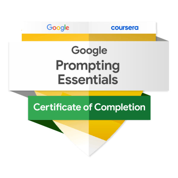 Certificado Google Prompting Essentials
